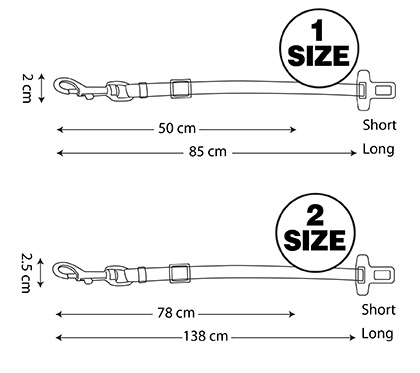 کمربند ماشین (سگ و گربه) در 2 سایز